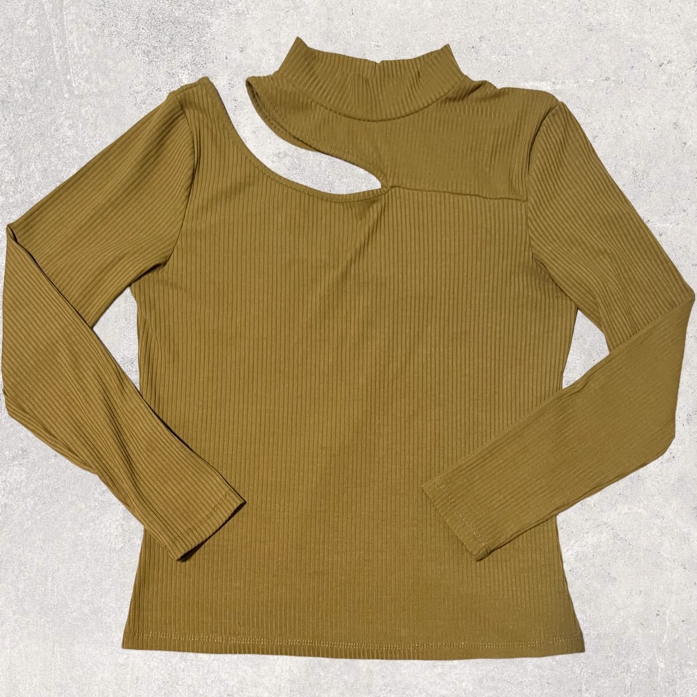 Vila Long Sleeve Cut Out Detail Top - Large